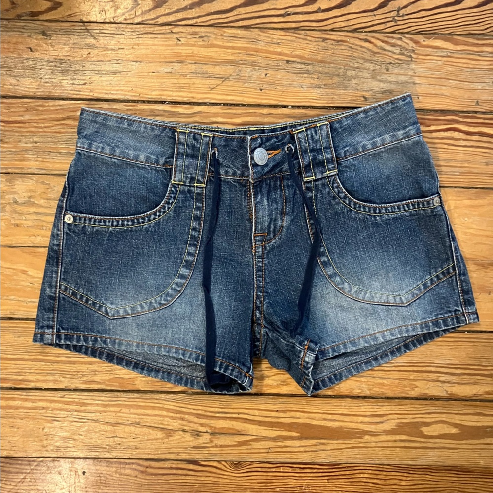 Vintage Y2K Unionbay Denim Drawstring Shorts | Size 0